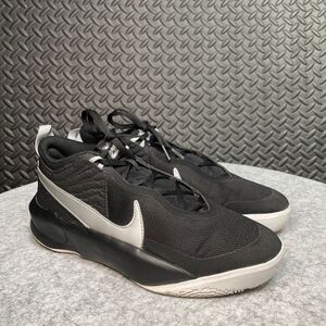 Nike Team Hustle D10 Black/Metallic Silver Size 7Y *Runs about 1/2 size too big